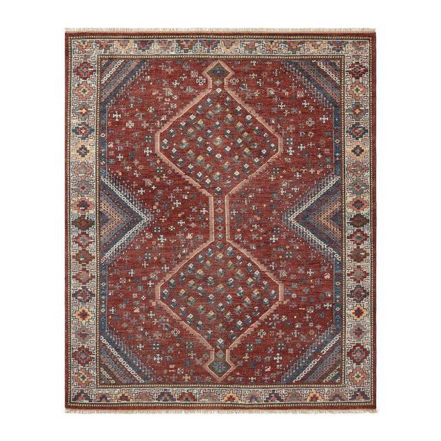 Kearny Handknotted Rug, 8x10, Red Multi