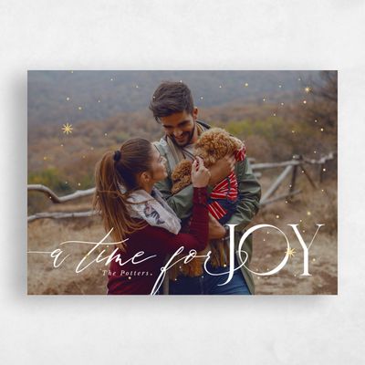 White Holiday Card - Fernie Foil