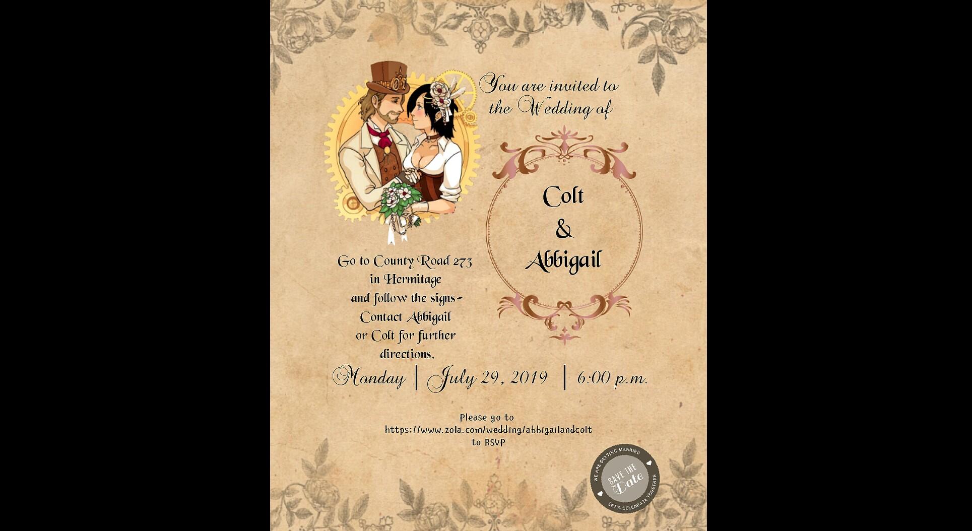 The Wedding Website of Abbigail Harness and Colt Forrest
