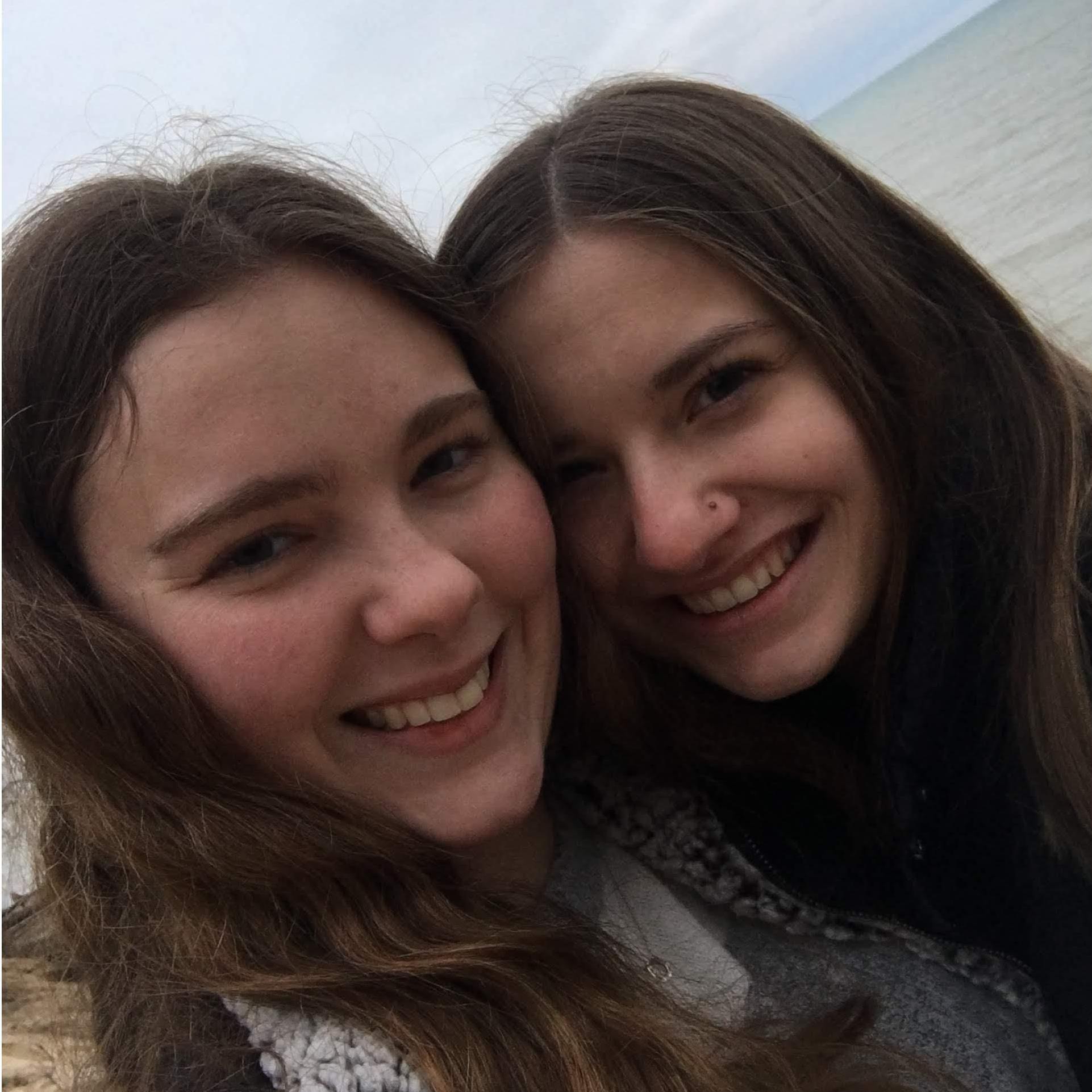 We took this picture just a few days into our relationship. We drove out to Lake Michigan together!