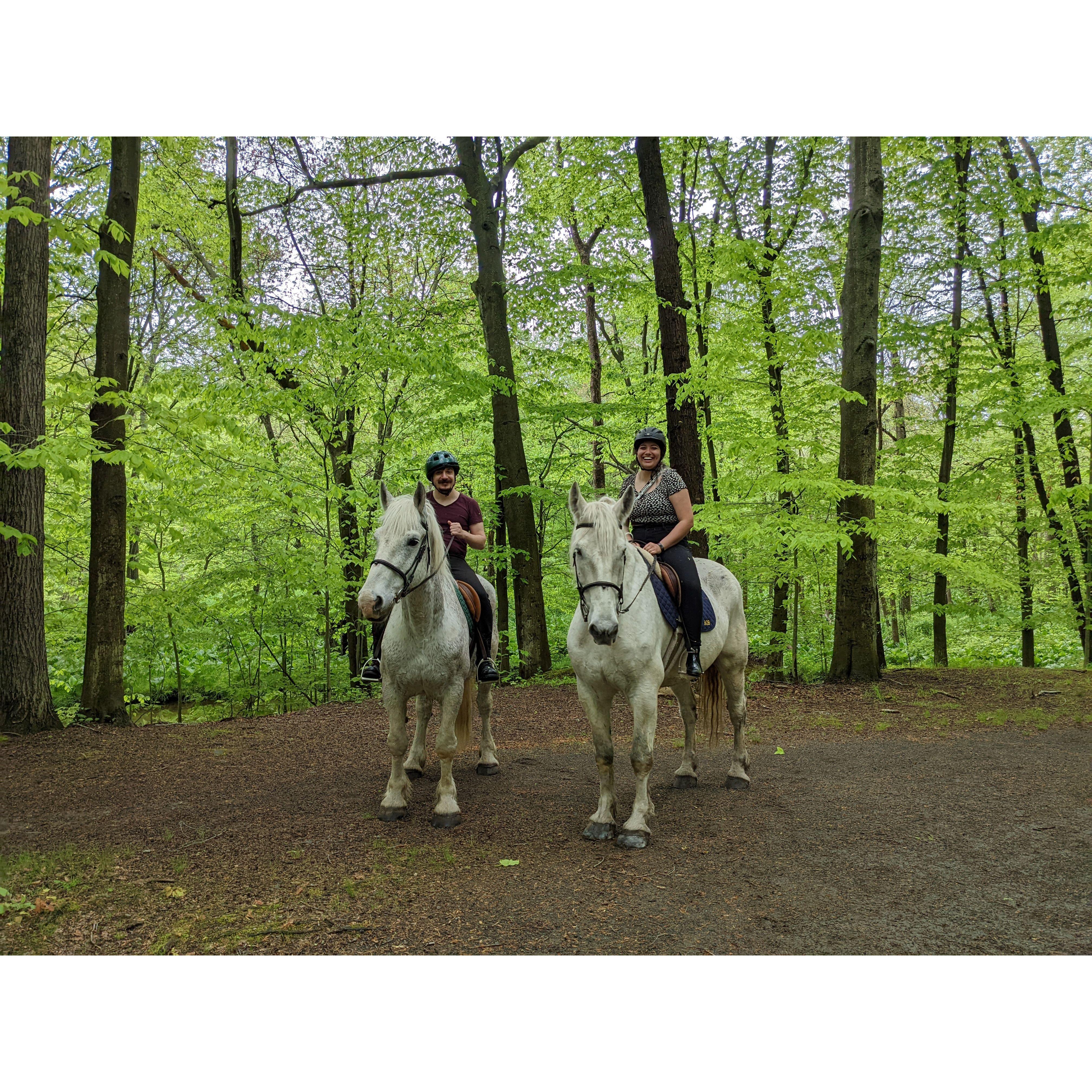 Riding horses for the first time! (10th Anniversary, 2023).