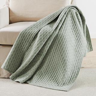 Cross Stitch Quilted Throw