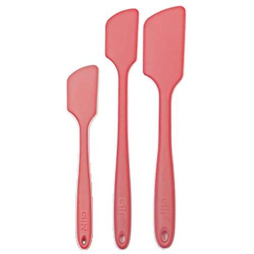 GIR: Get It Right All Silicone Mini, Skinny & Ultimate Spatula 3 Pc Set (Coral)