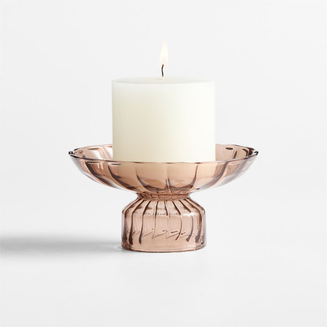 Lisbon Blush Pillar and Tealight Holder 2.75"