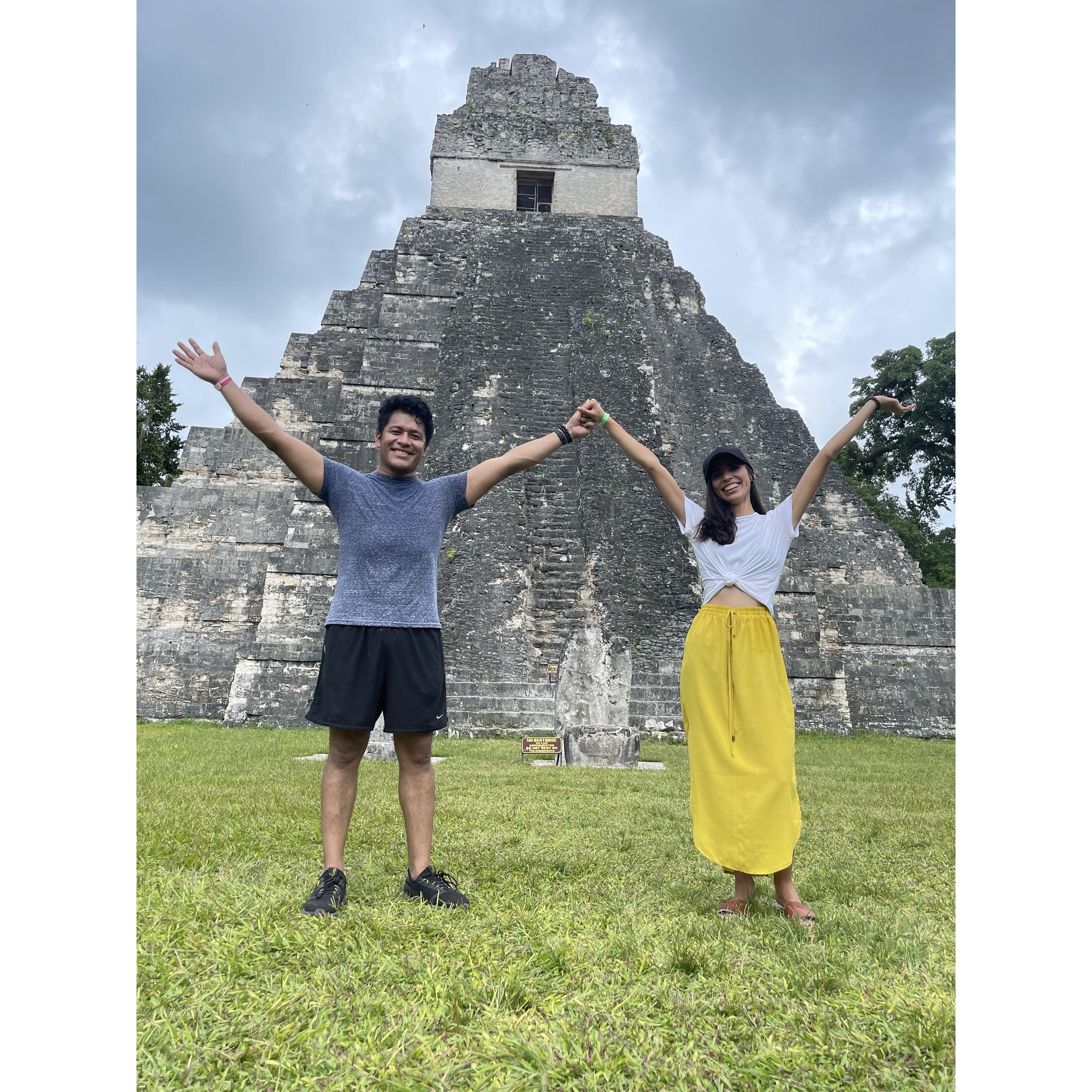 The beautiful ruins in Tikal, Guatemala. Las ruinas hermosas de Tikal.