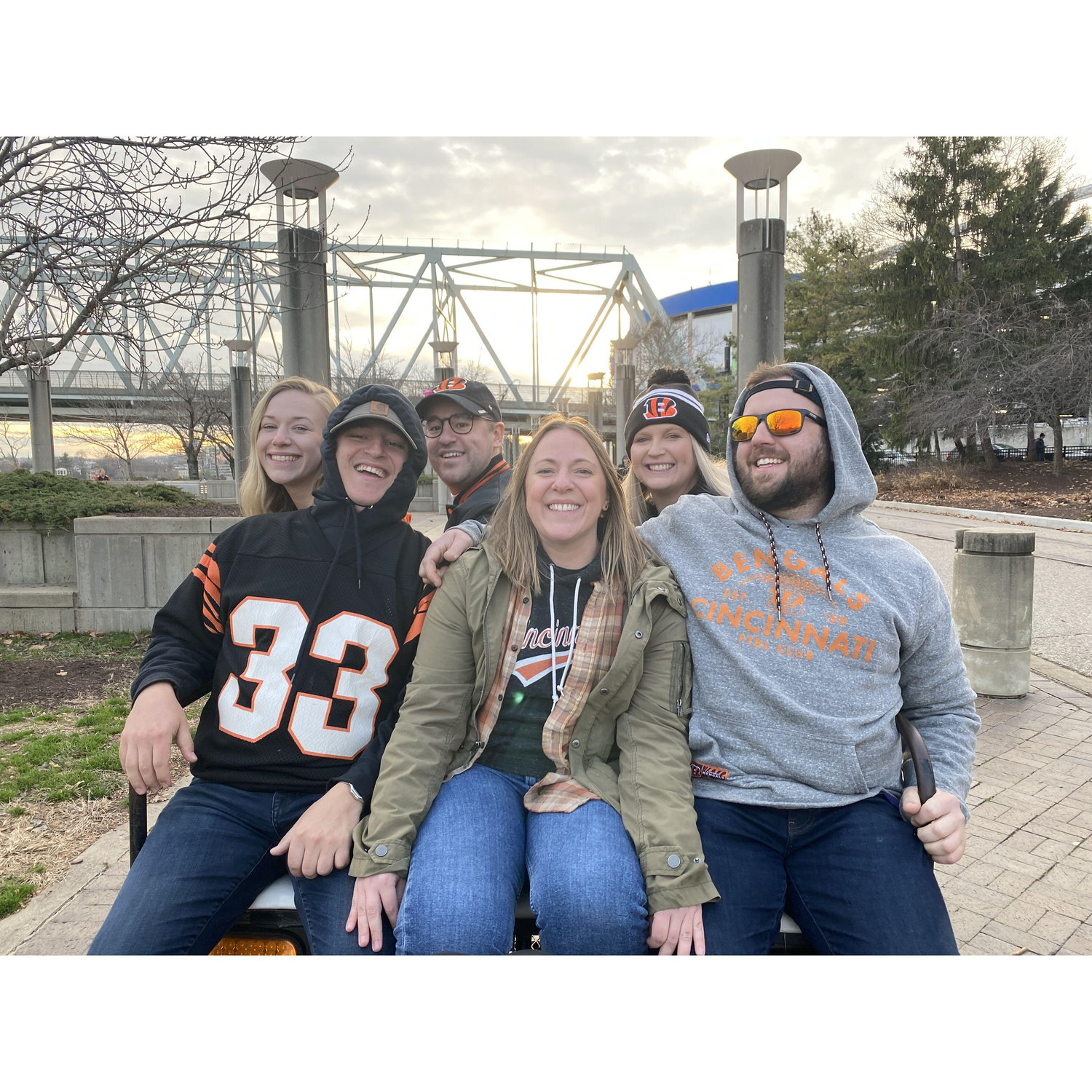 Bengals vs. Ravens game - Juddy officially became a Bengals fan that day.
