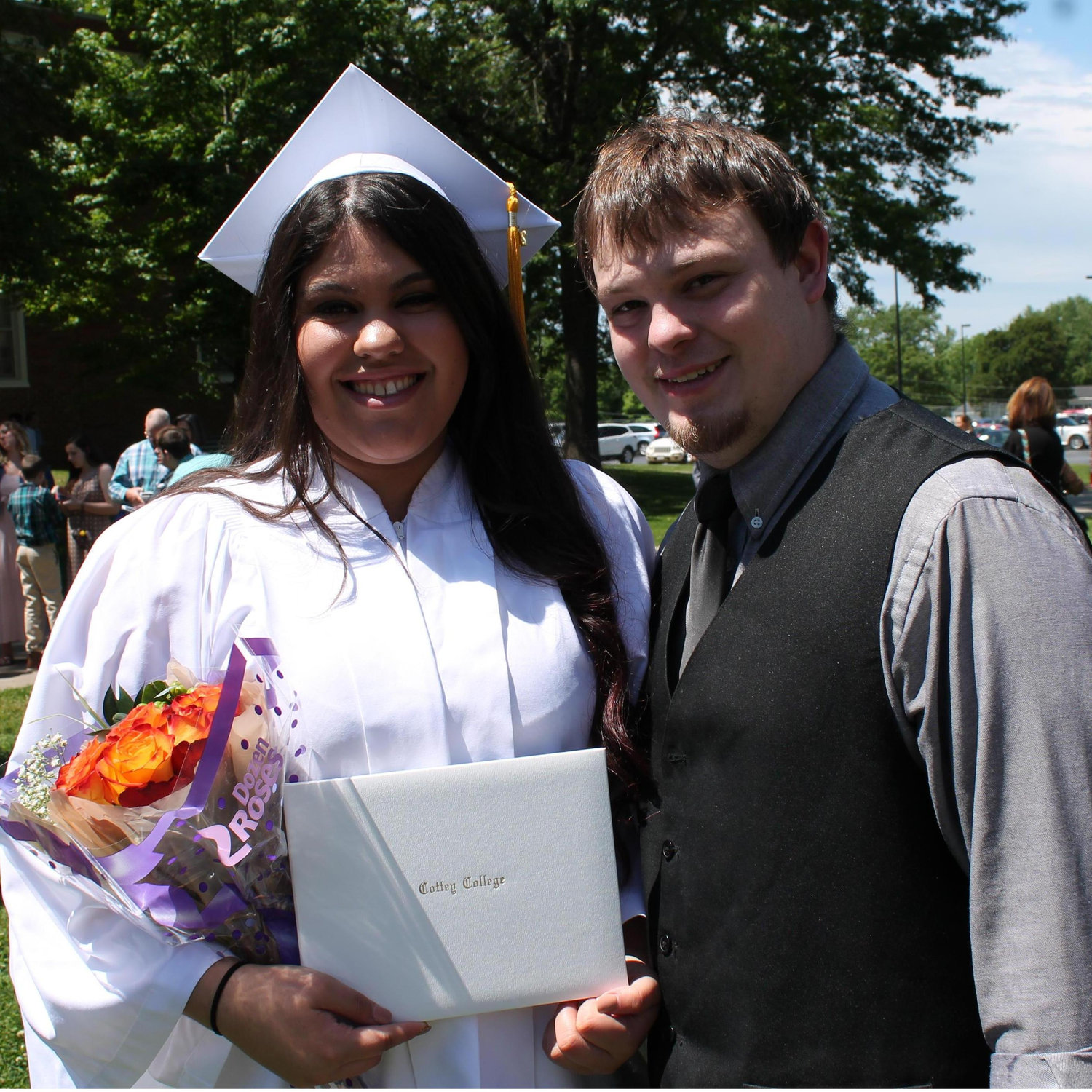 Ruby finished her two years at Cottey College and the long-distance began!