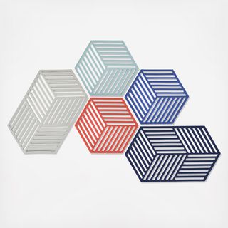 Hexagon 5-Piece Trivet Set