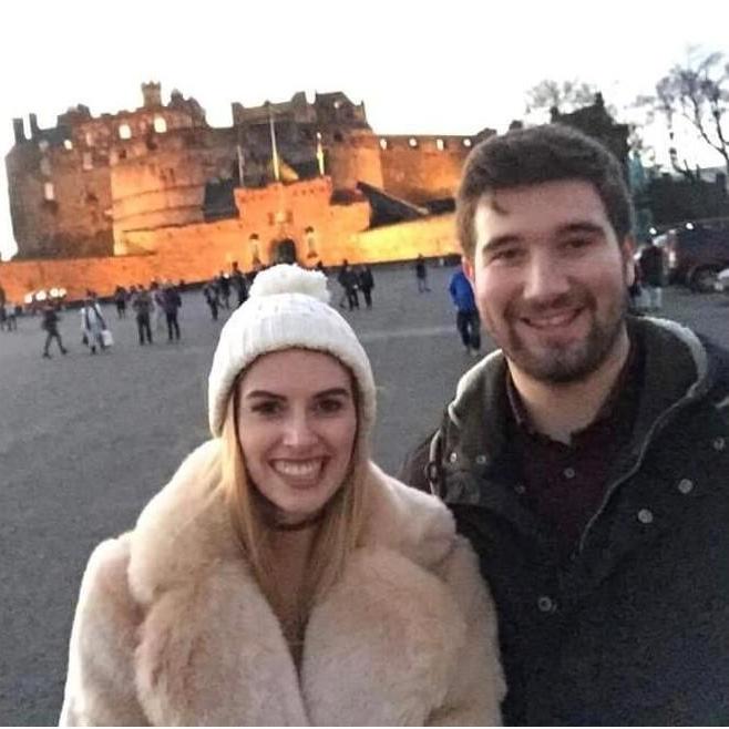 Fuzzy happy picture in Edinburgh