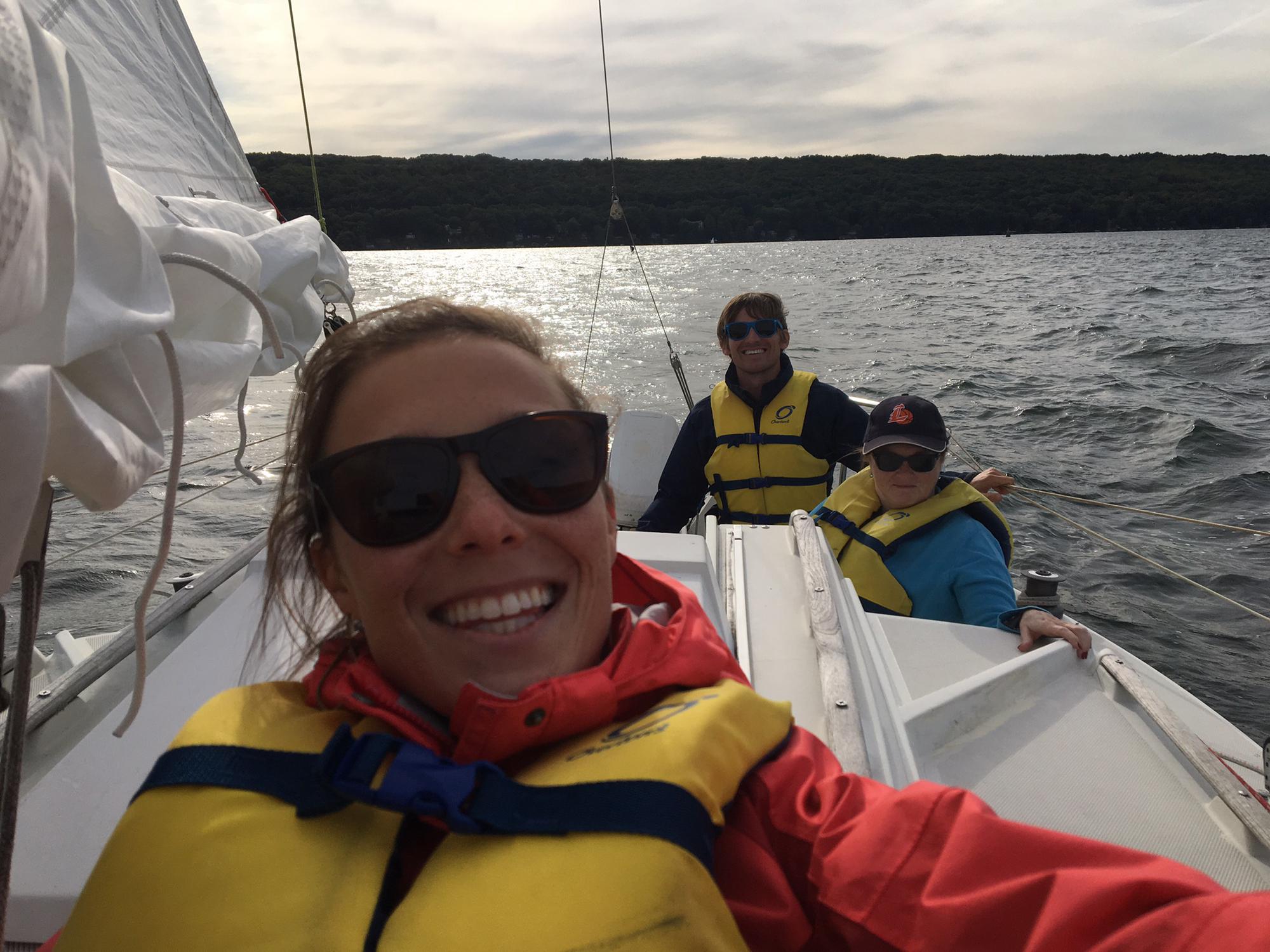 SAILING ON CAYUGA LAKE