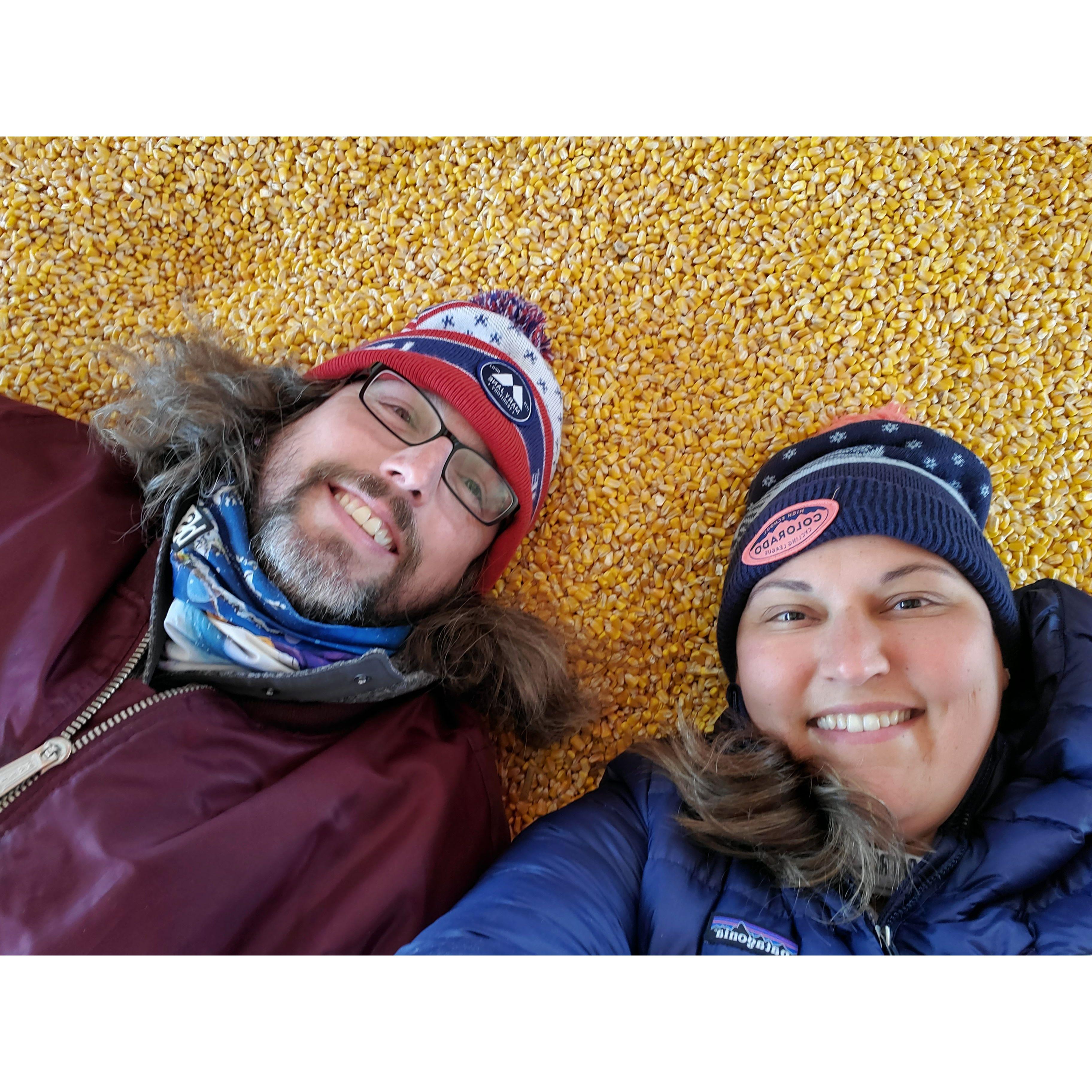 Corn pit in Northern Illinois