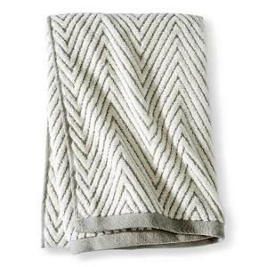 Chevron Textured Bath Towel Cream/Gray - Threshold™