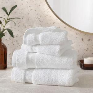 Charisma 100% Hygrocotton Hand Towels and Wash Cloths - White