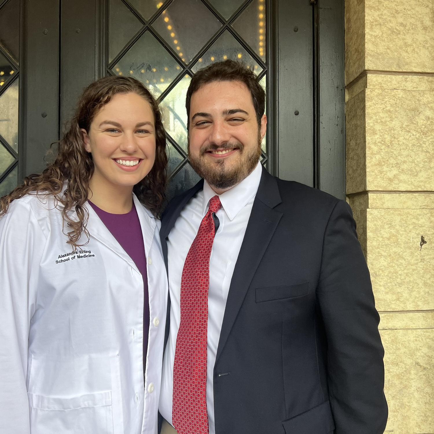 Alex’s White Coat Ceremony for medical school.