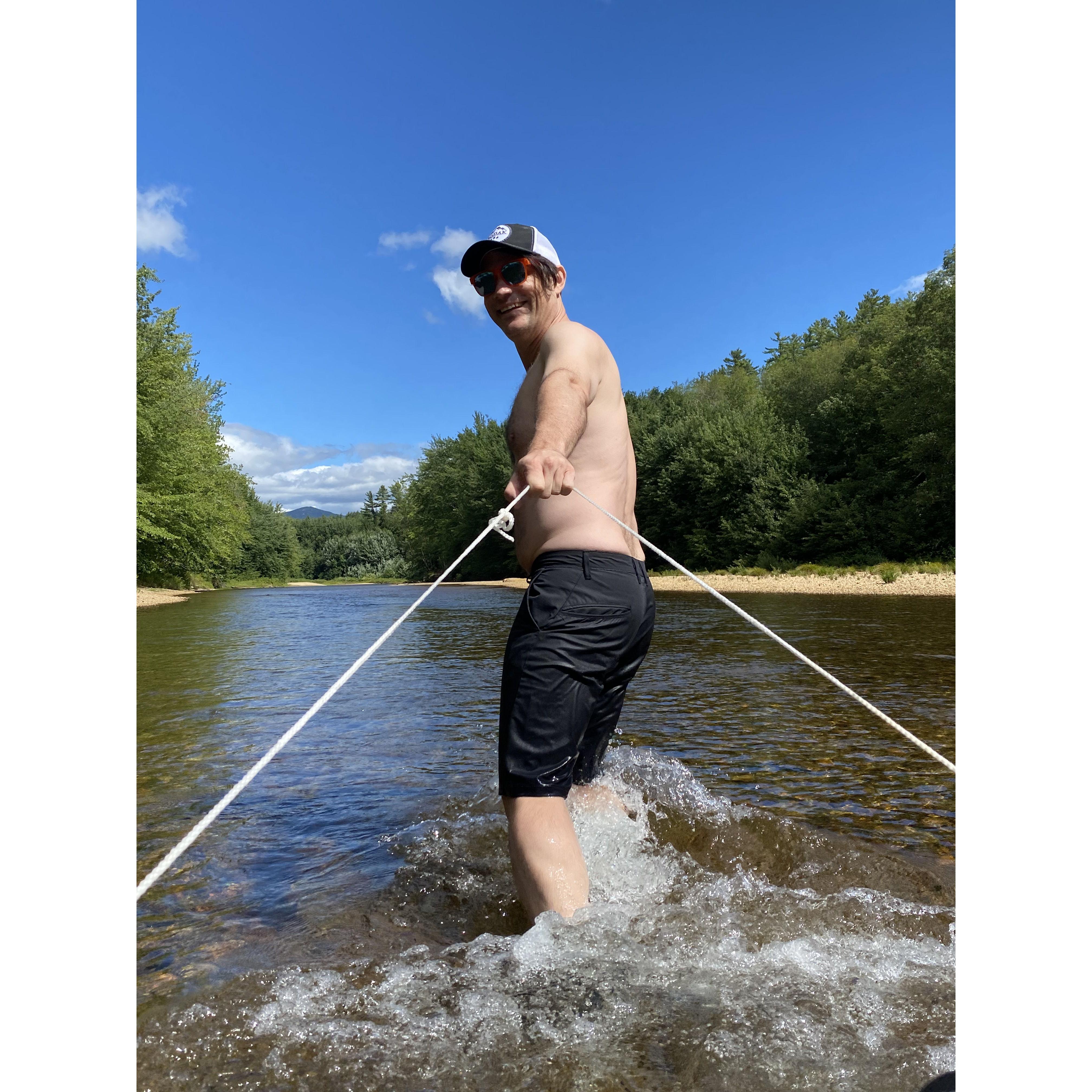 Saco River vacation, Conway, NH - Tugboat
