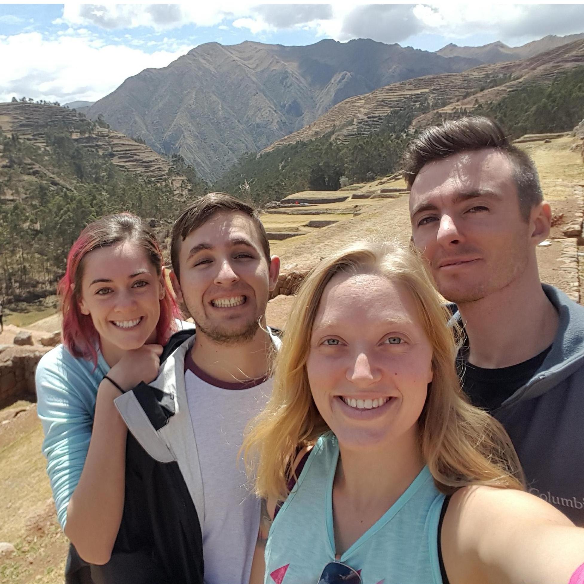 Ran around an archaeological site in the Chinchero district.