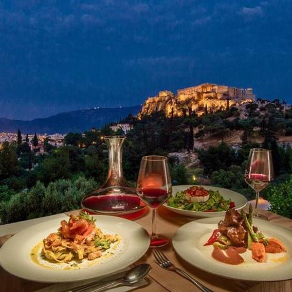 Rooftop Dinner for 2 in Athens