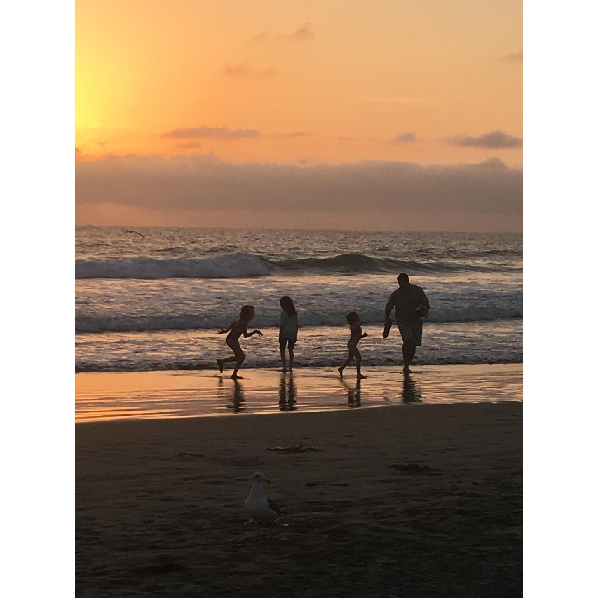 Jimmy brought his girls to California for the first time. They all had a blast playing in the water.
