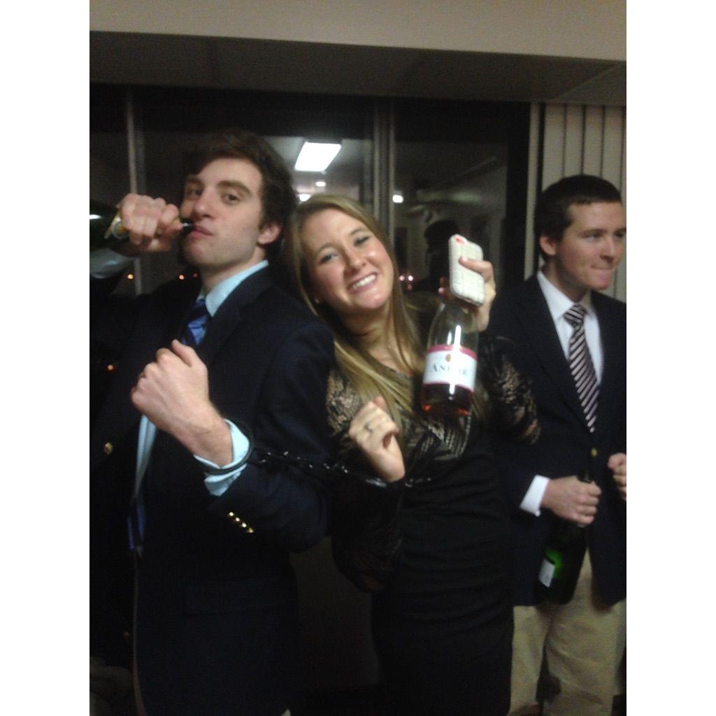 November 2014: One of many fraternity date events we attended together.