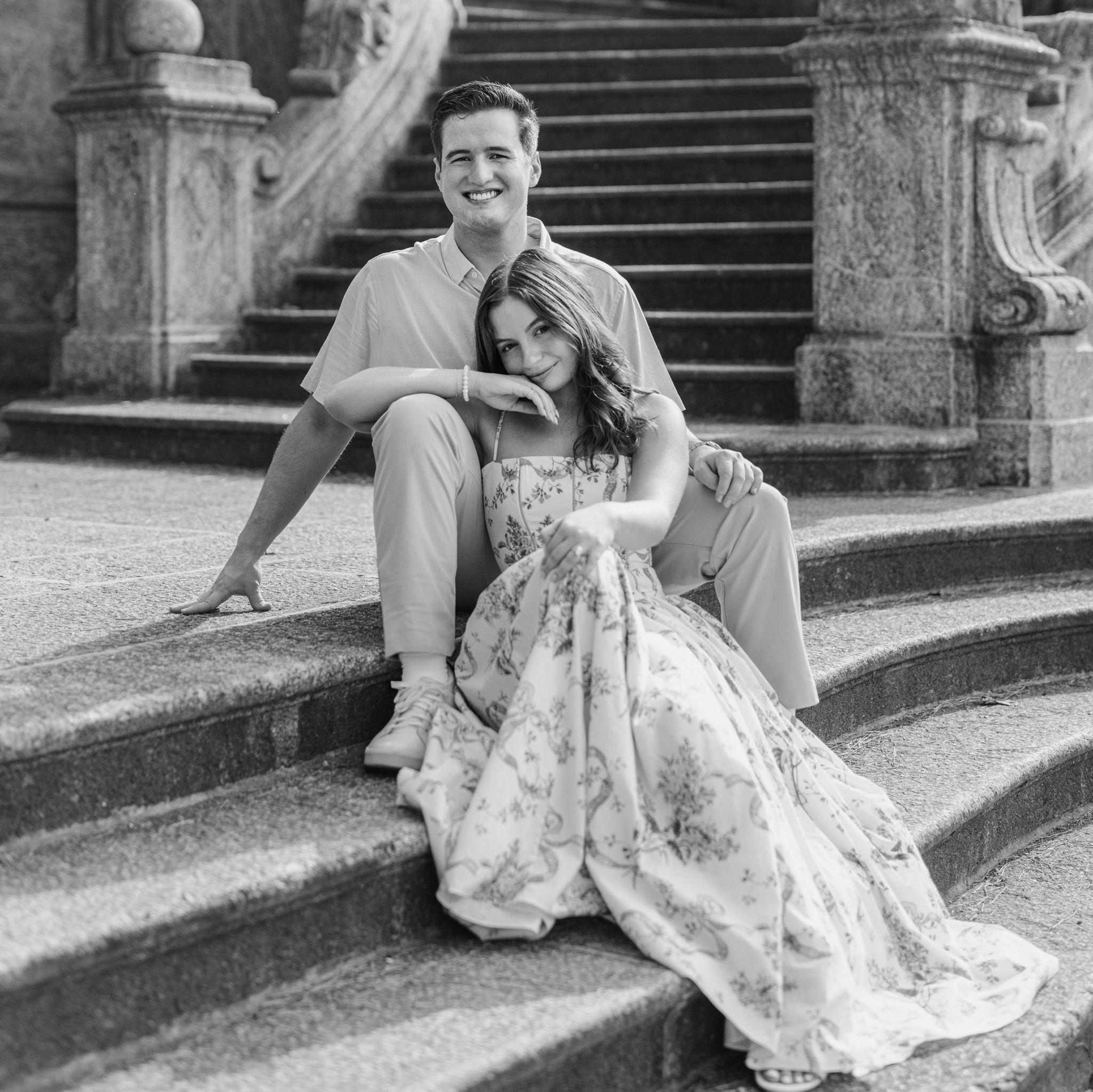 Location: Lake Como, Italy. Mason hired a photographer to take our engagement photos!