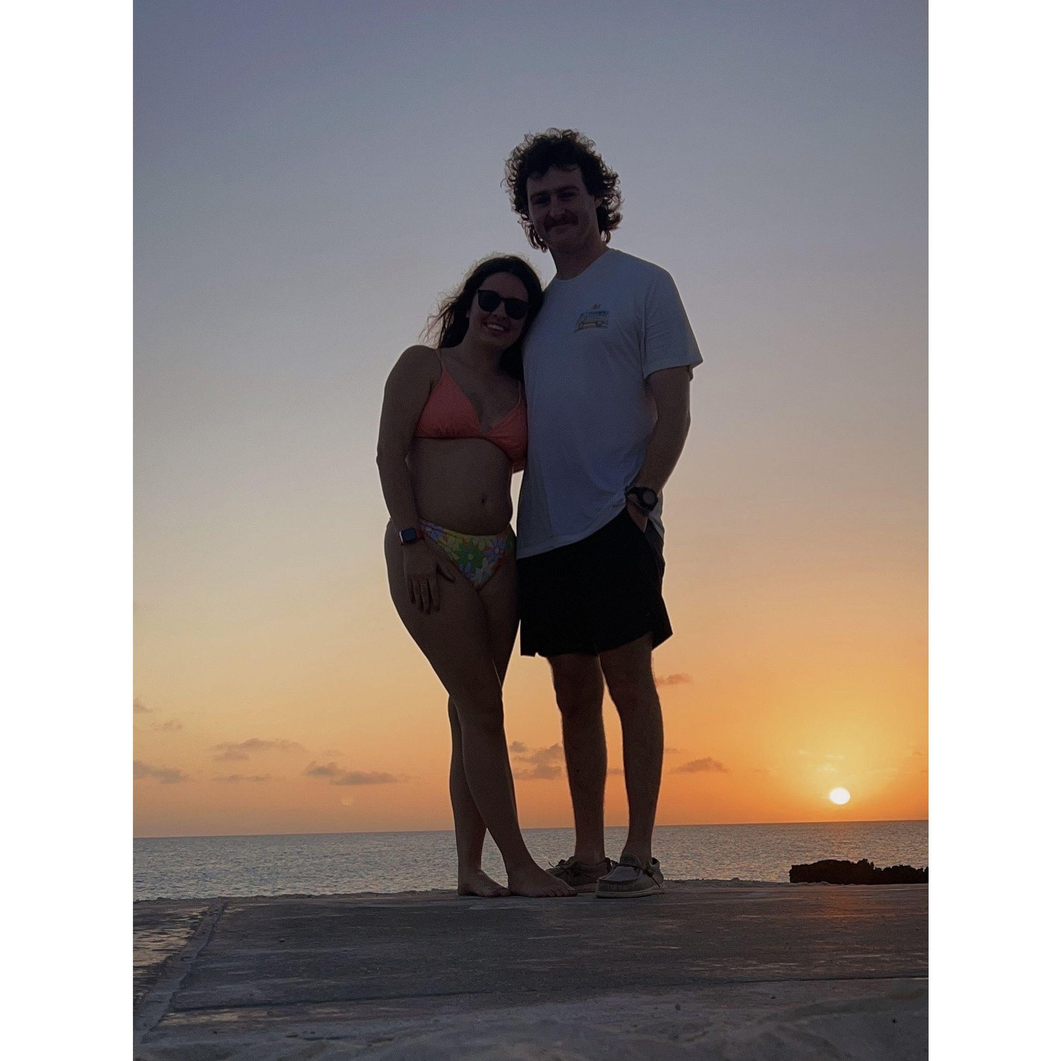 We found this spot on the island and camped out for over an hour waiting for the sunset!