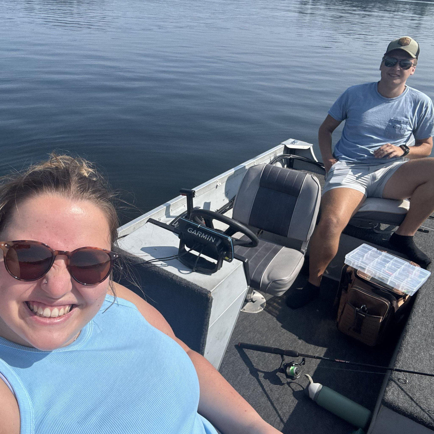 Fishing on Plum Lake, Nicholas's favorite summer activity.