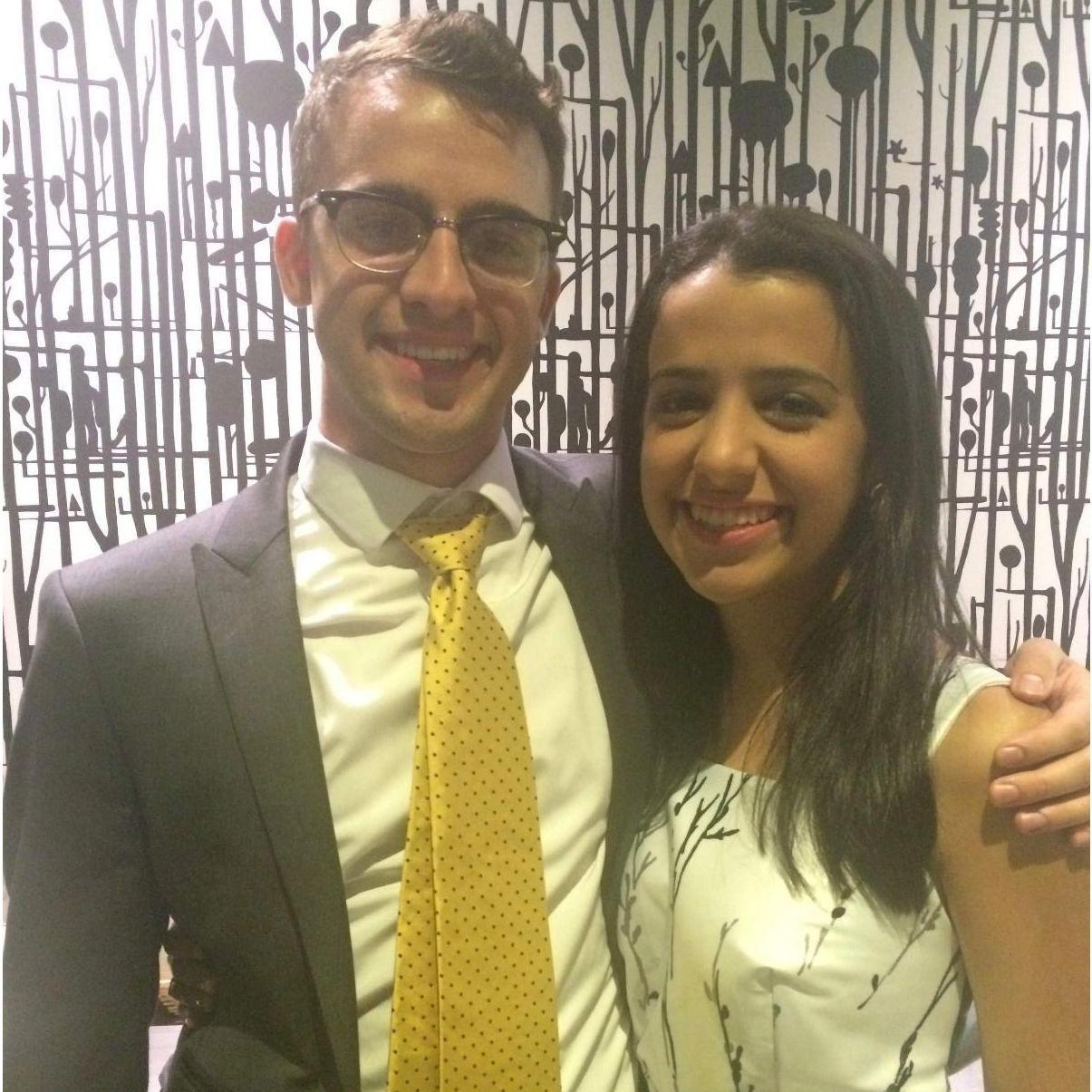 2015 - Our first picture together! We first met at a Society of Professional Engineers (SHPE) conference at the Facebook headquarters.