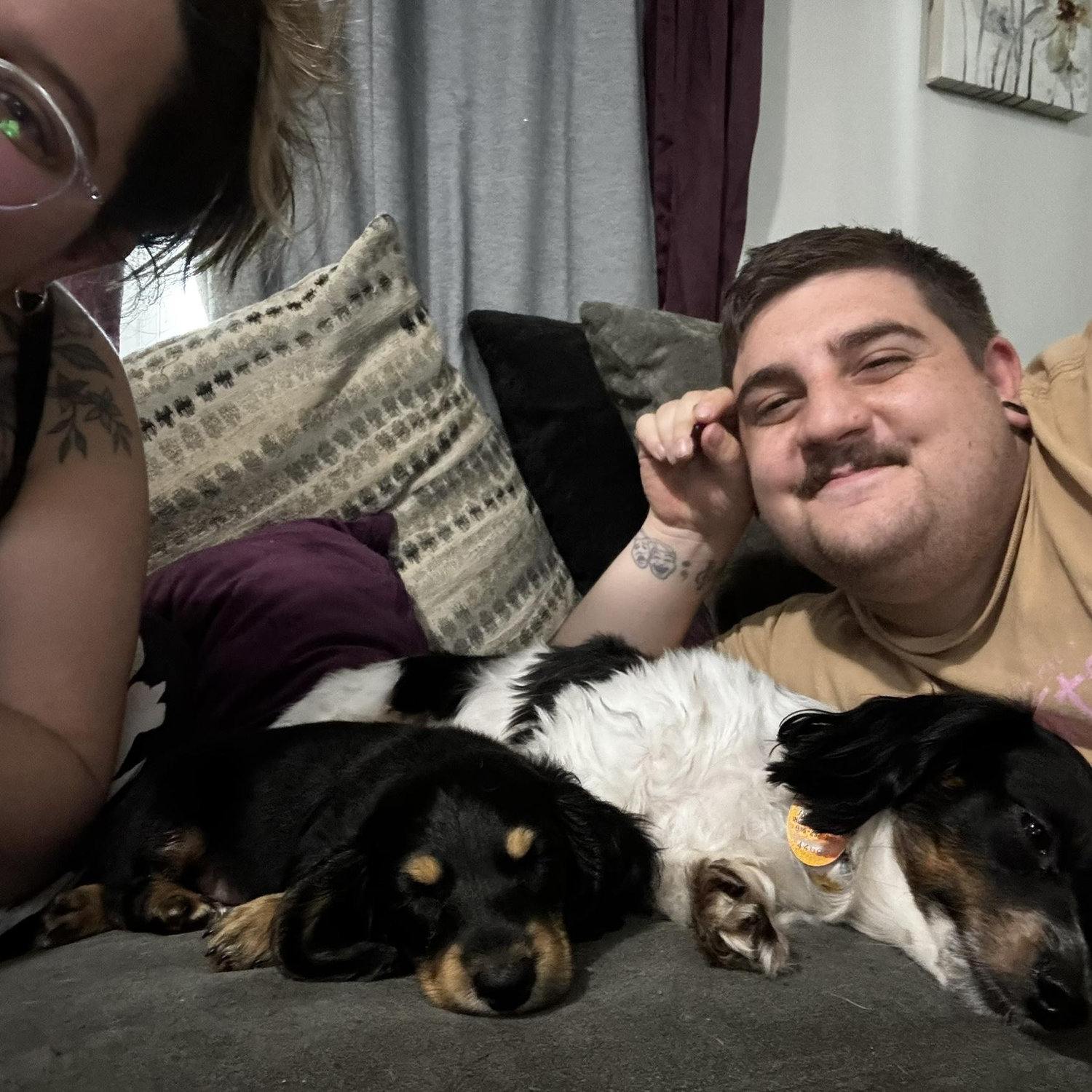 Kane’s 1st night at home after we got him! 2024 🐶🐶