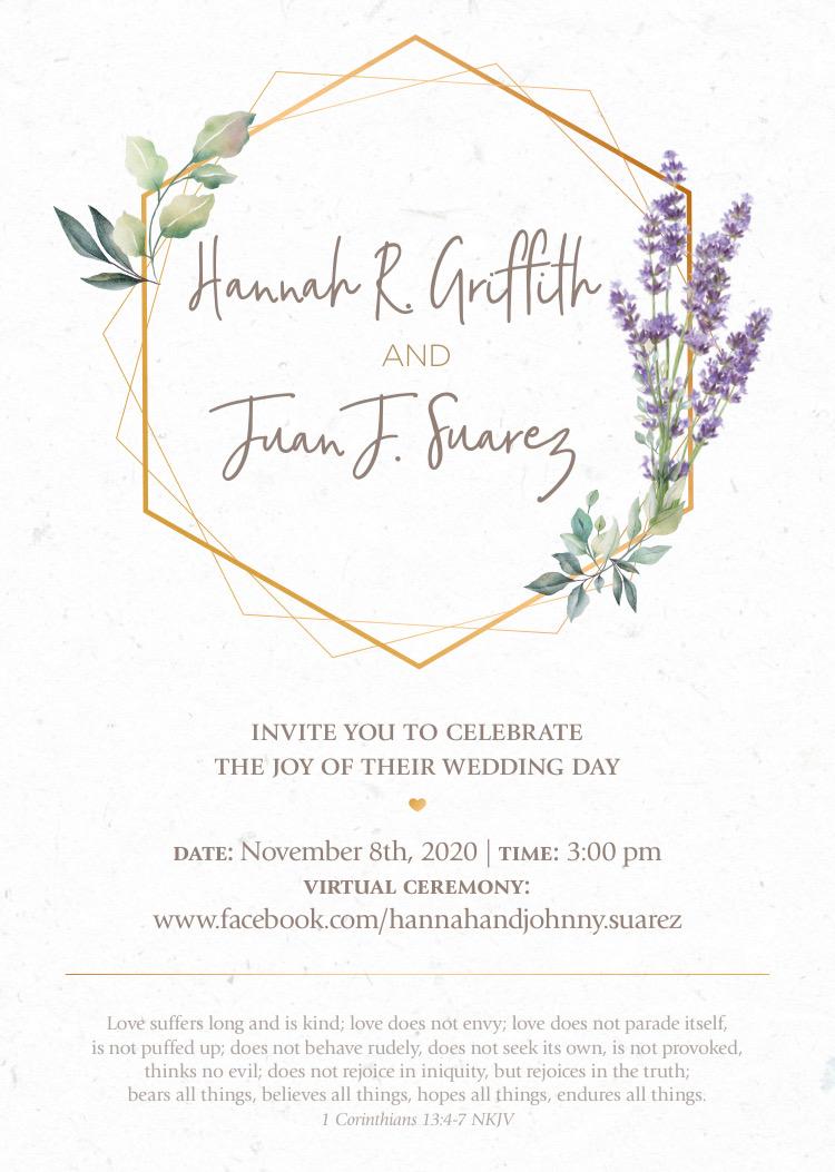 The Wedding Website of Hannah Griffith and Johnny Suarez