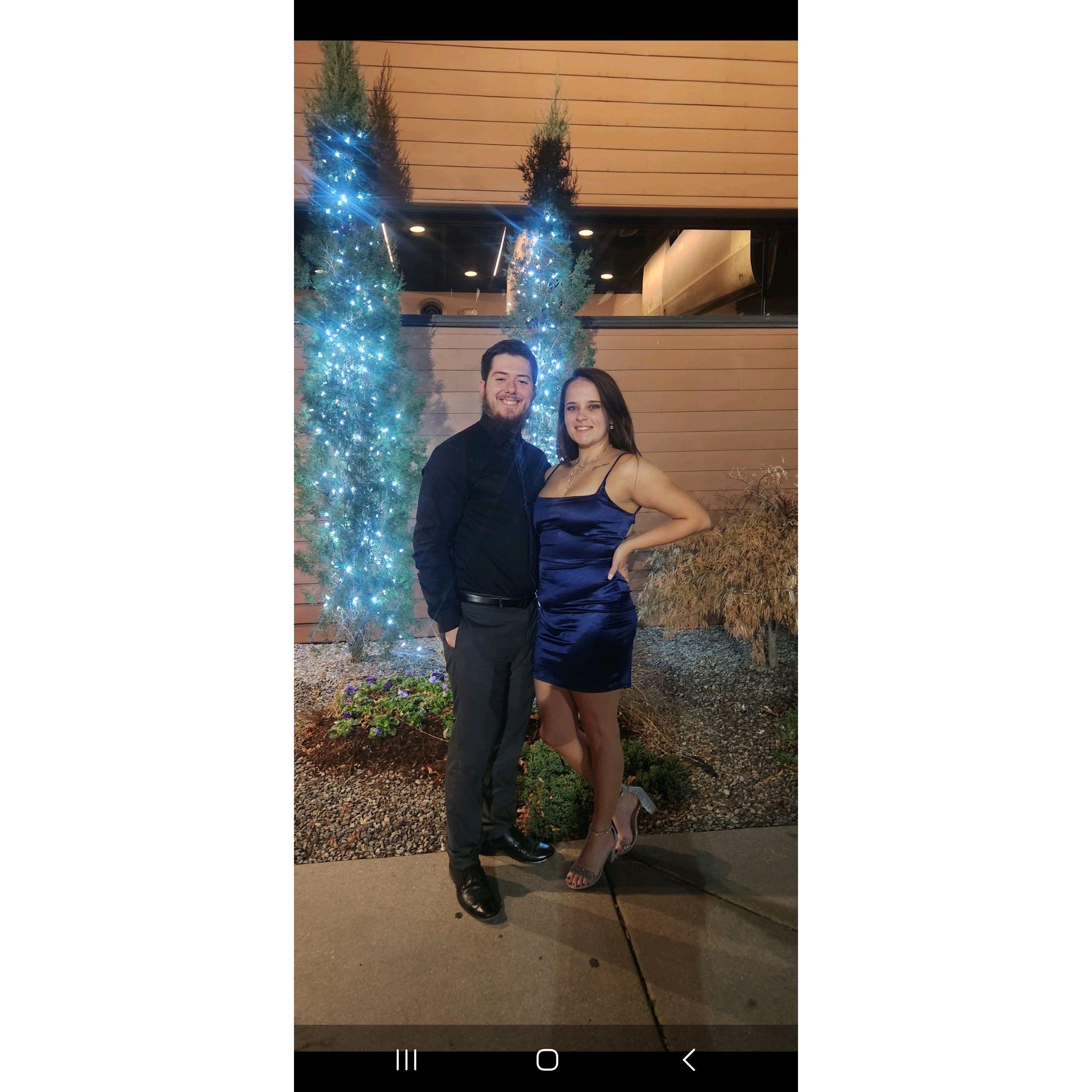 Our first fancy dinner