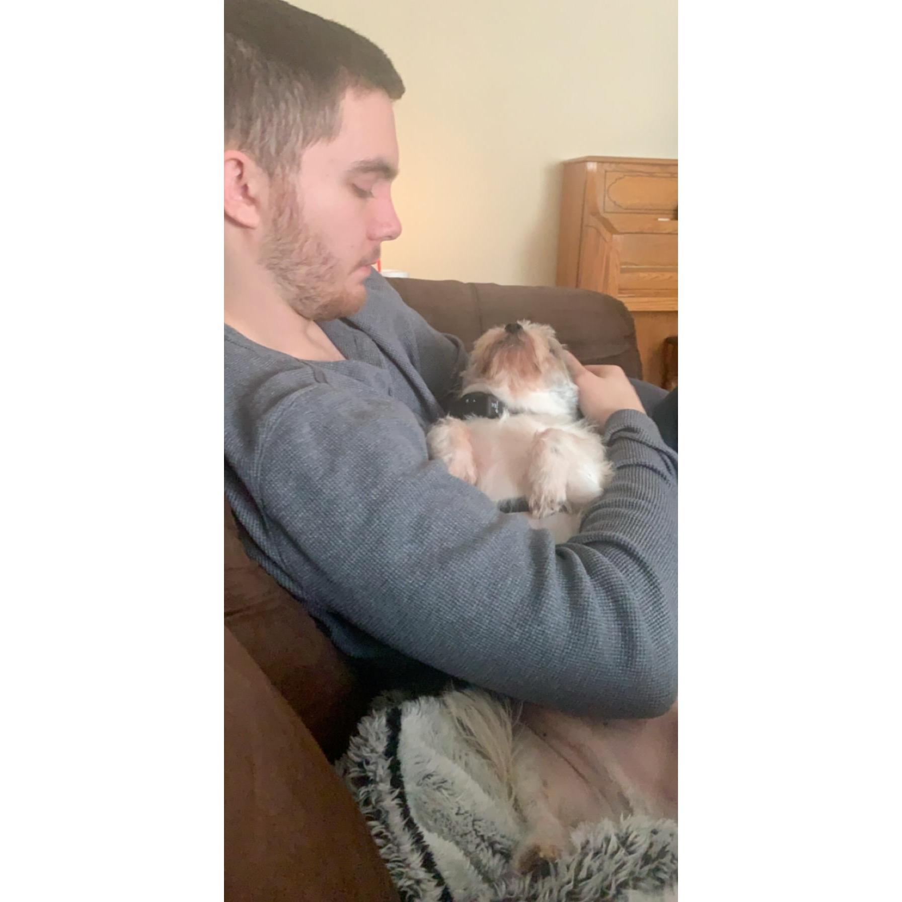 Some father son bonding time.