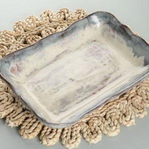 Rectangle Baker - Lapis | Etta B Pottery by Bella Vita