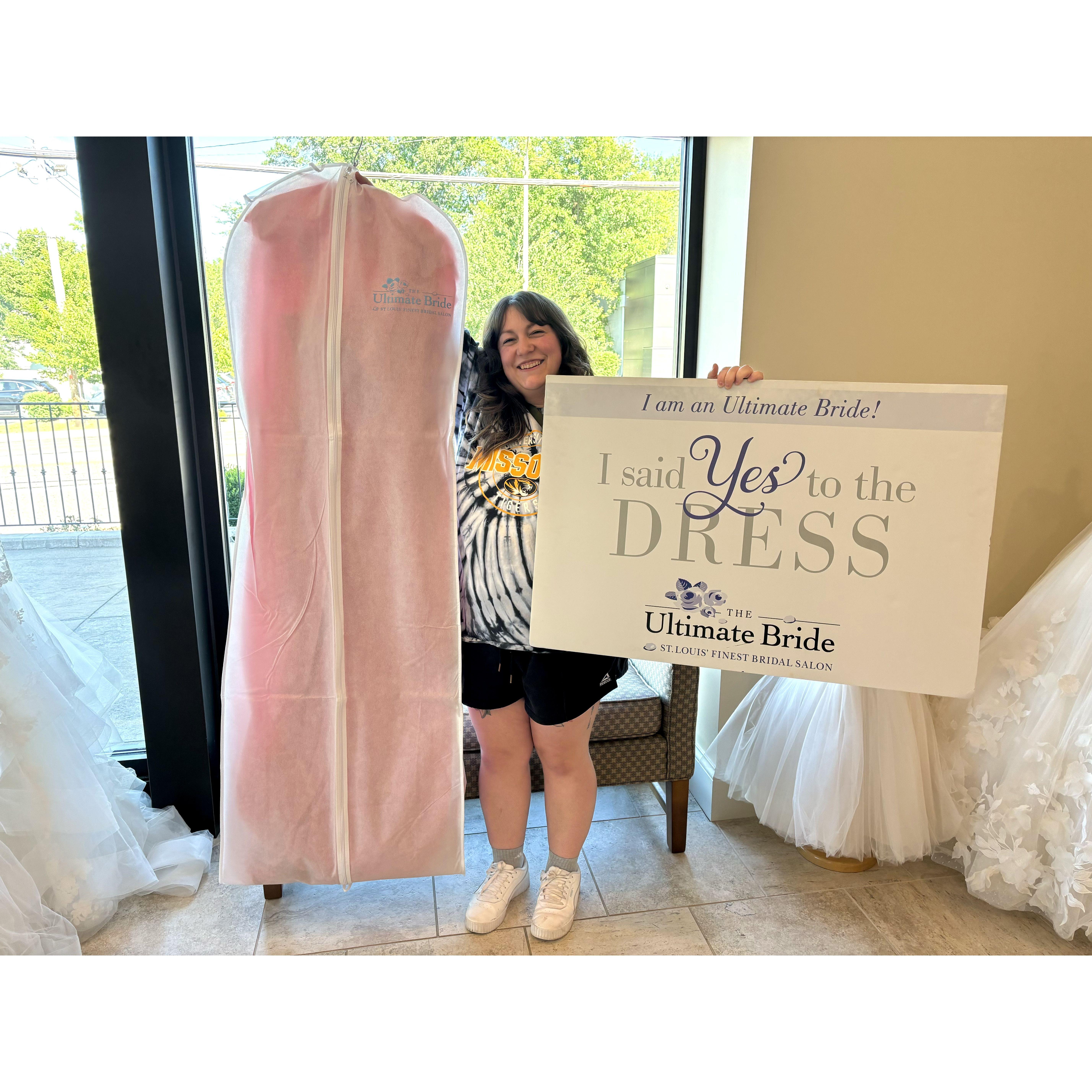 A moment for me and the dress!! -Carissa