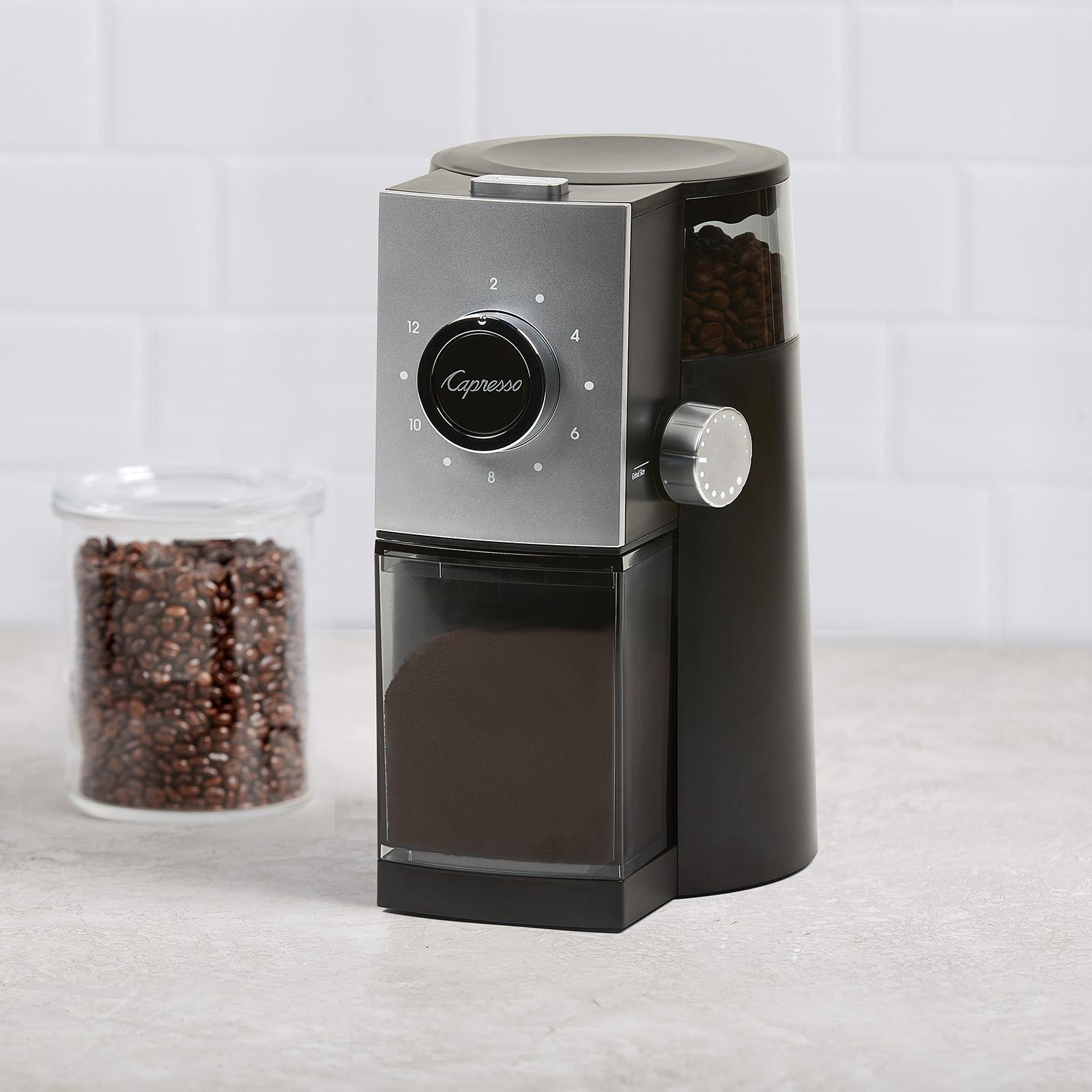 CoffeeTEAM PRO Glass Coffee Maker & Conical Burr Grinder Capresso