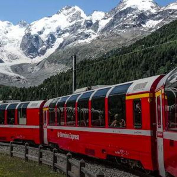 Bernina Express Train Ride