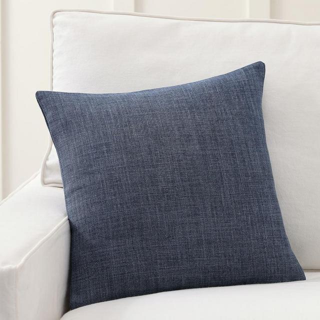 Belgian Linen Pillow Cover Made with Libeco™ Linen, 18 x 18", Midnight