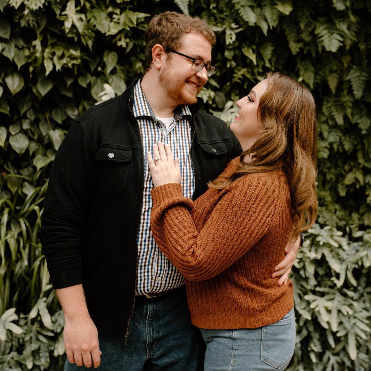 Engagement session at Longwood Gardens with Toni Marie Photography