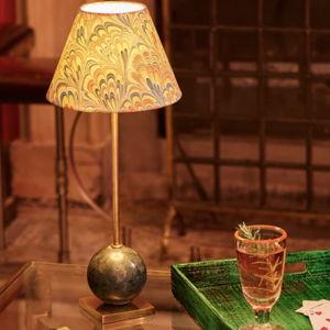 Pooky Lighting US - Lollie green base w empire marble shade