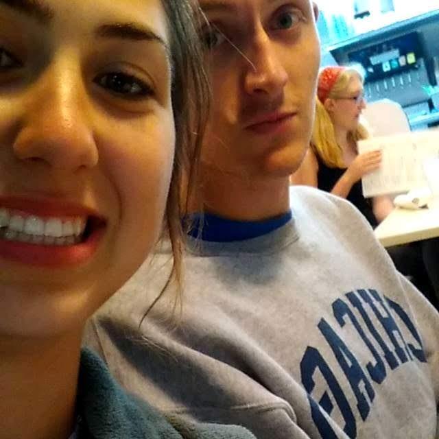 Our first photo together, 2018