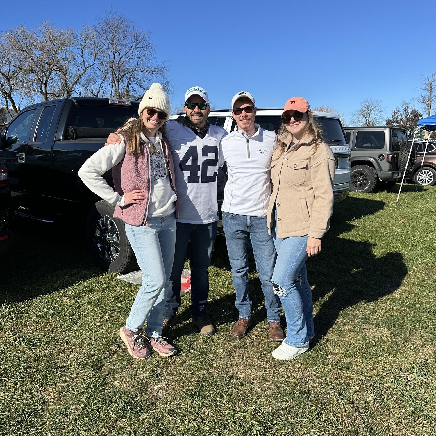 Tailgating the Penn State vs Ohio State game with Dean and Sarah- We are!!!