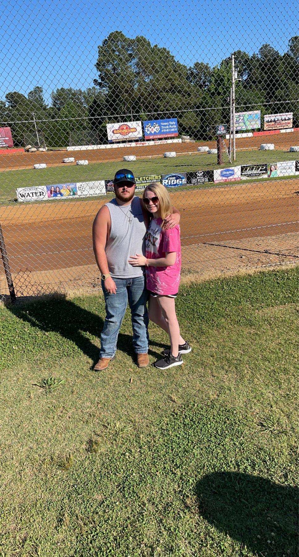 First time at the track together, now he’s in love. Pretty sure he loves race season more than me 😂