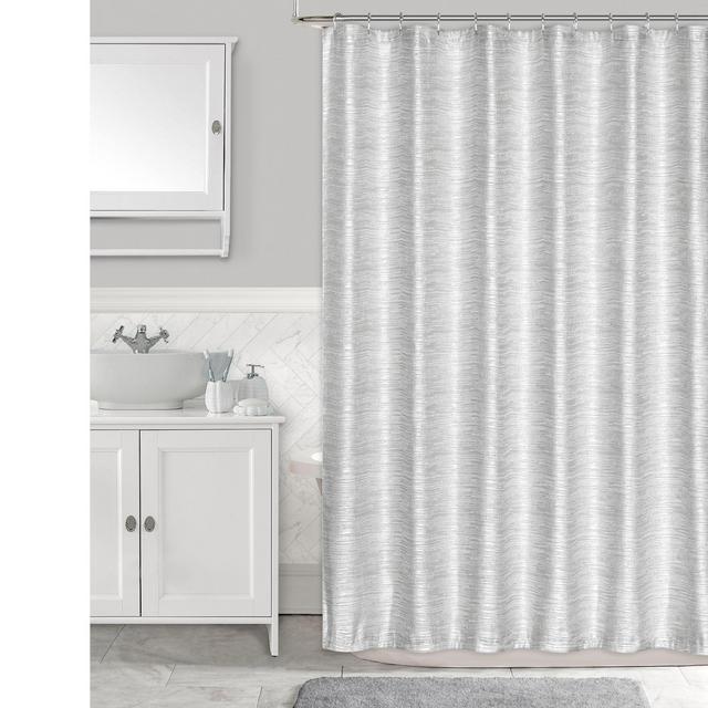 Penthouse 72-Inch x 72-Inch Shower Curtain in Silver