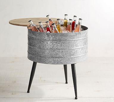 Galvanized Metal Stand-Up Cooler