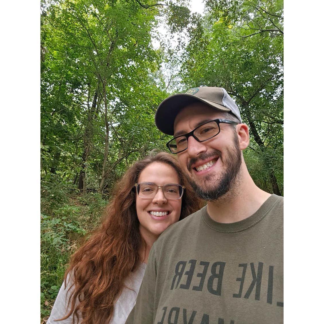 A rainy walk in the trees