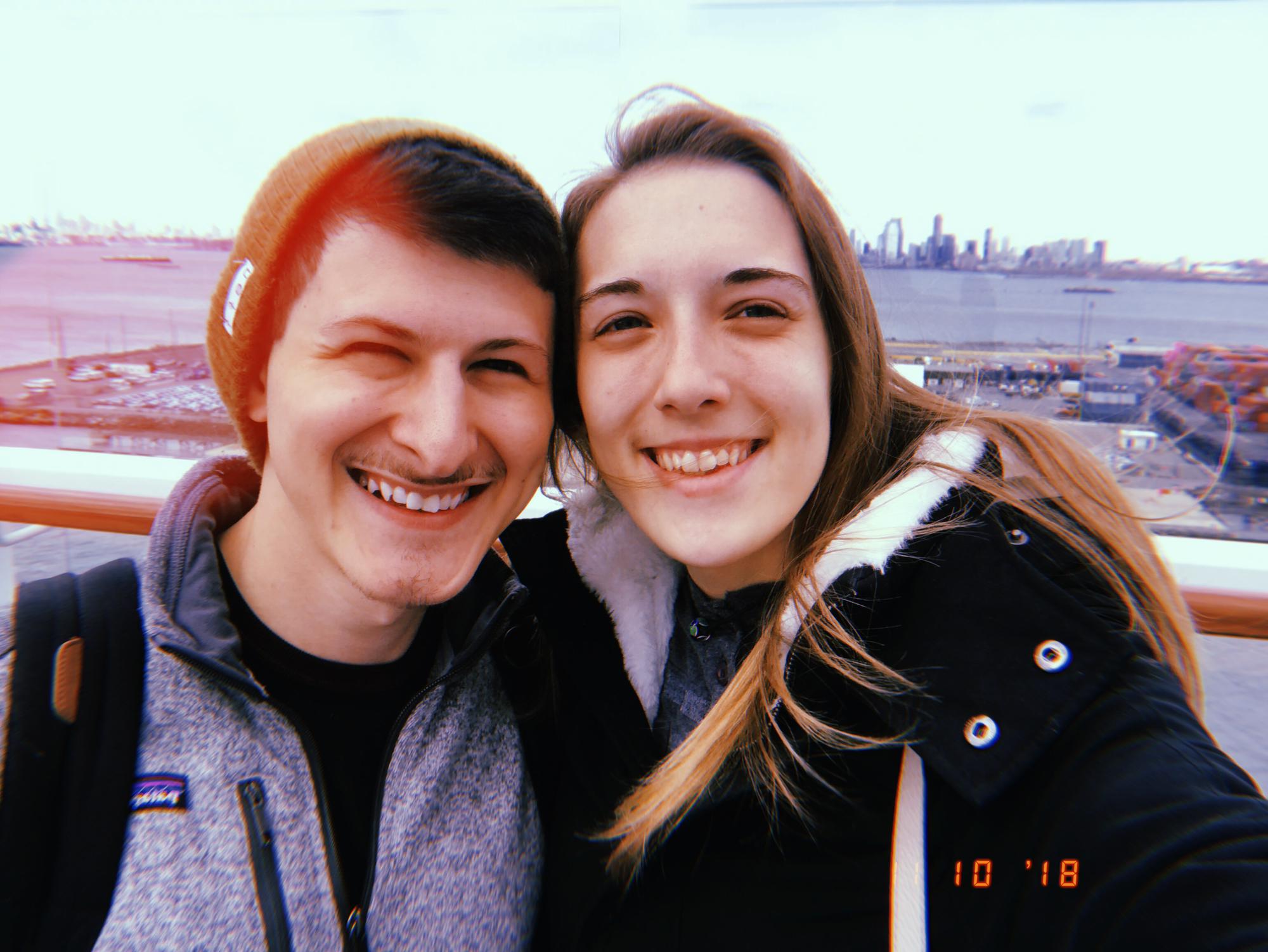 Our first time on a really big boat!