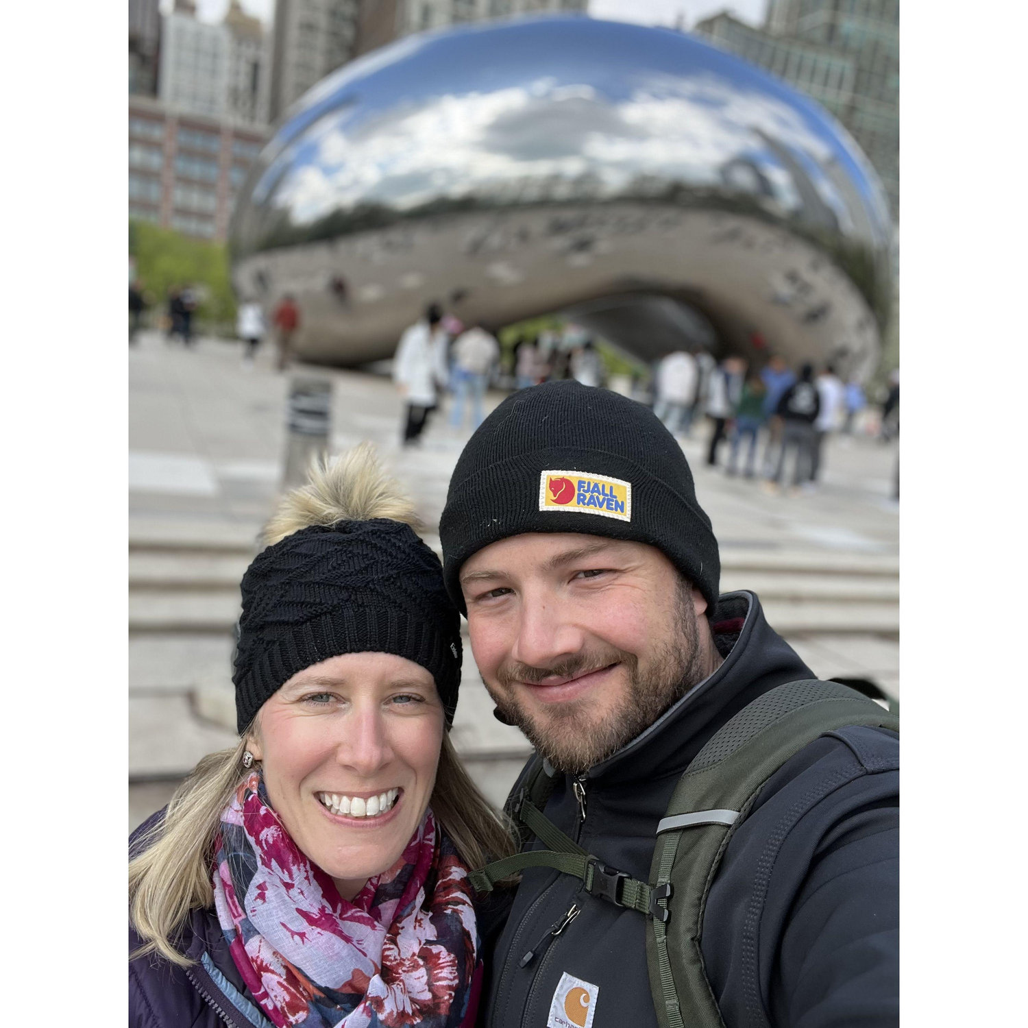 One of our first trips together to Chicago!