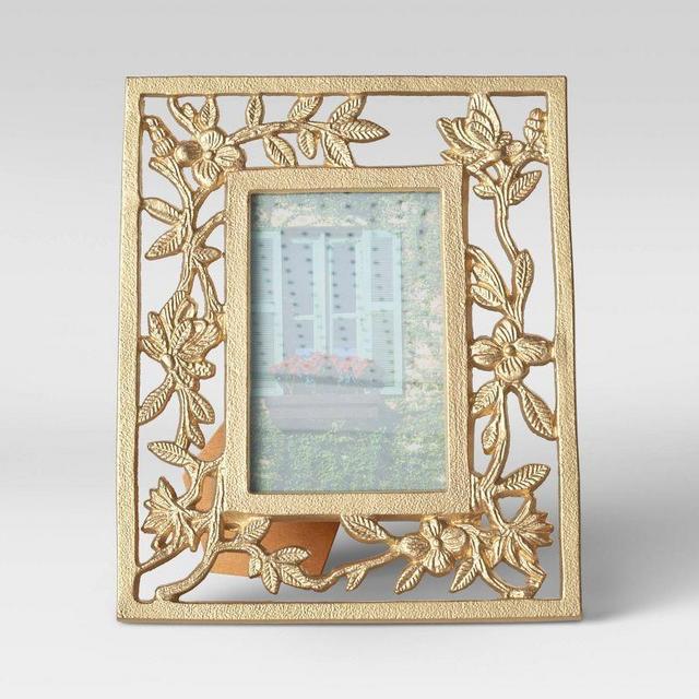 4" x 6" Metal Feather Frame Light Gold - Opalhouse™