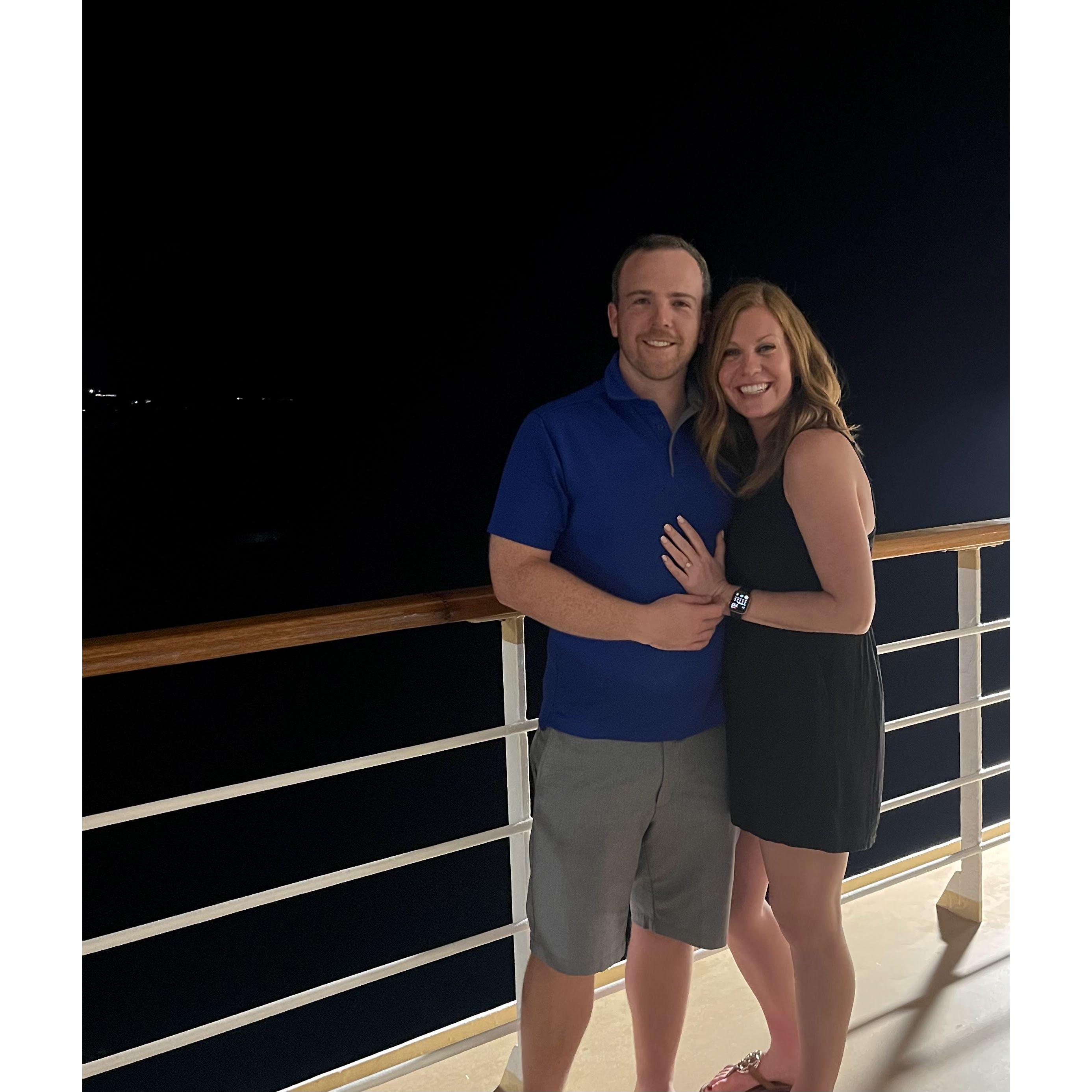 When we got engaged in St. Thomas!