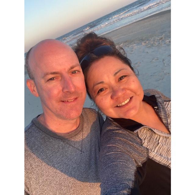 Jason & I at Sunset beach April 2021 to meet with official & photographer & get marriage license as well as enjoy Jason's Birthday!
