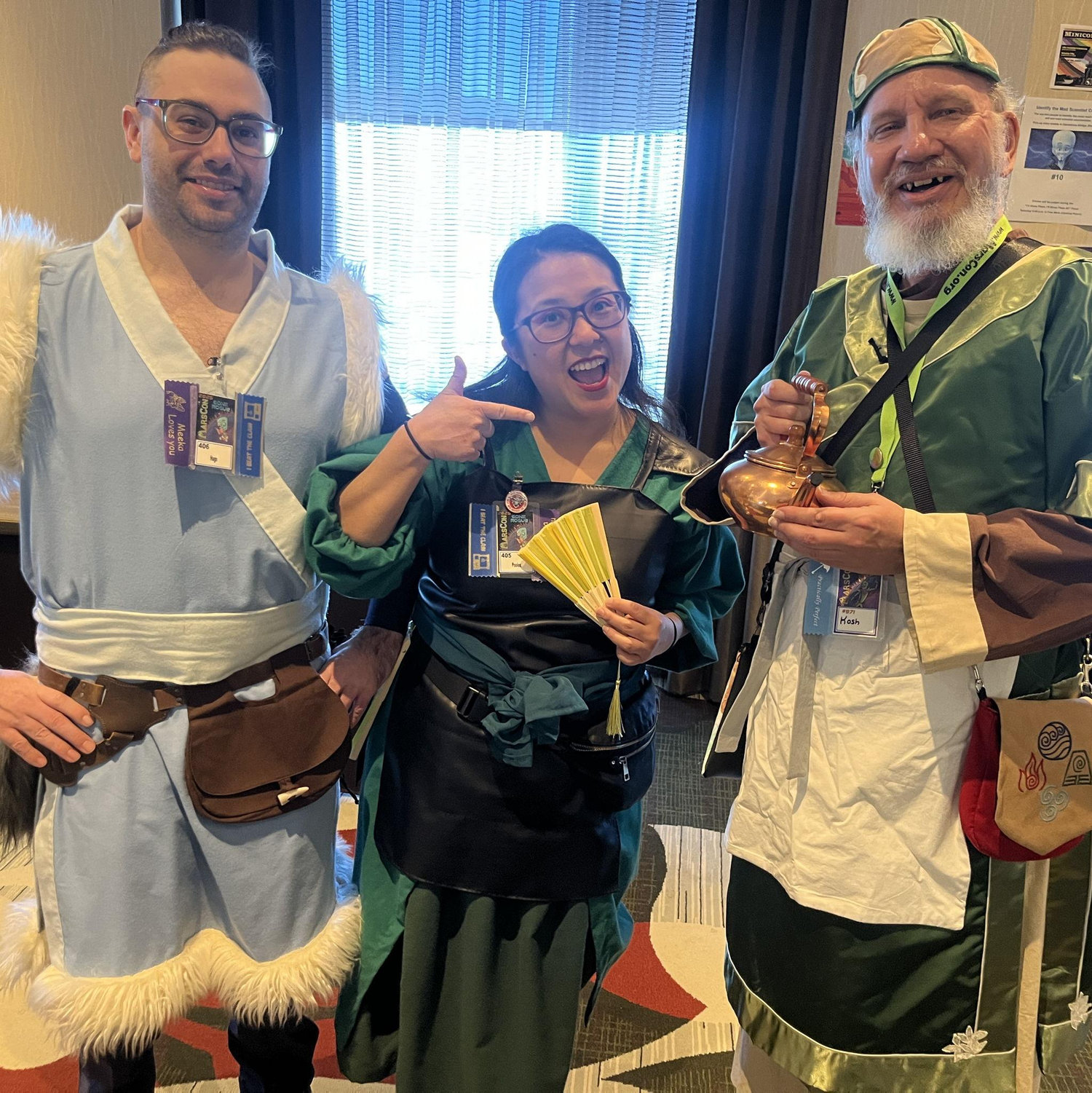Sokka, Suki & Uncle Iroh